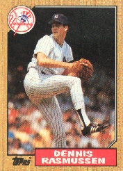 1987 Topps Baseball Cards      555     Dennis Rasmussen